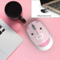 Wireless cartoon animal mouse with USB receiver for laptops in various colour designs