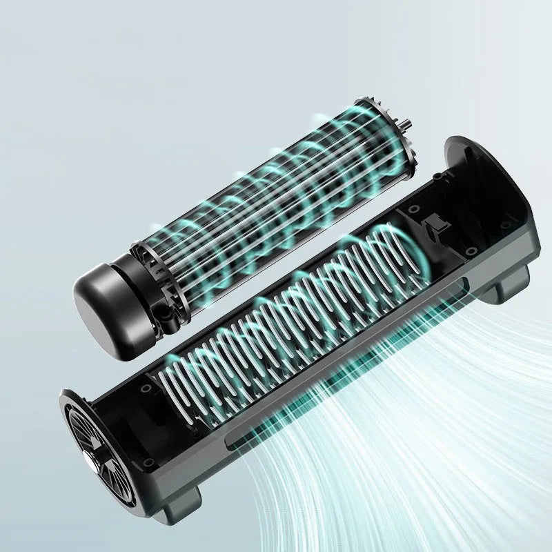 Bladeless car mounted ventilation fan in three colours with USB power cable
