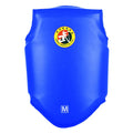 Adult boxing training helmet with integrated chest protector in black, blue or red colours