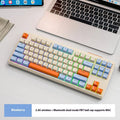 Wireless Bluetooth dual mode mechanical feeling keyboard with compact design and USB receiver