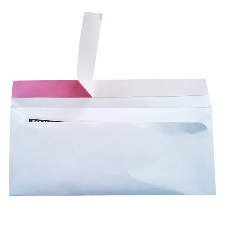 Blue anti-opening self-adhesive confidential security envelope measuring 105x240mm
