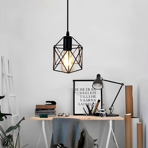 American country style decorative wall light with iron shade