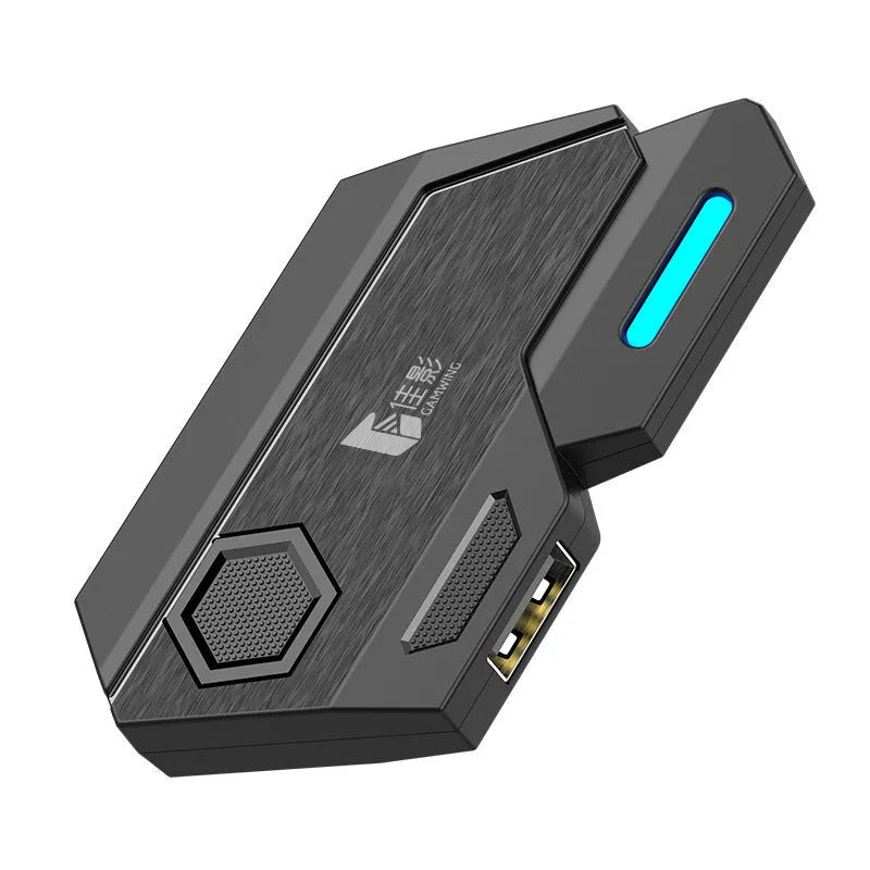 Gamwing Jiaying MIX series USB keyboard and mouse converter for mobile gaming in official configuration suit colour.