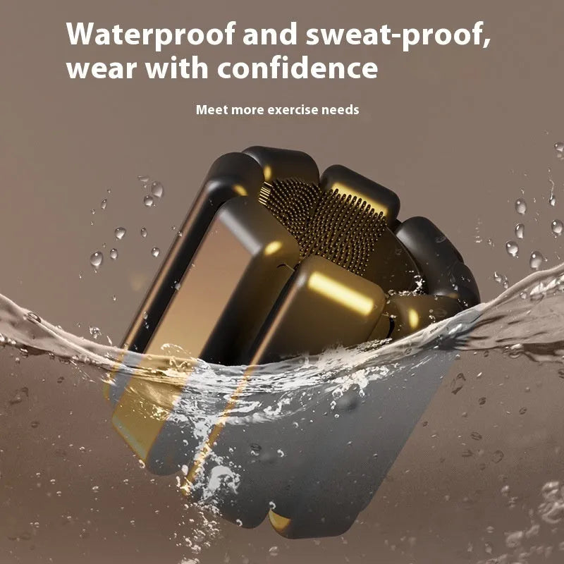 Silicone Velcro fitness wrist weight bracelet in black, shown on a wrist, available in 1lb and 2lb options.
