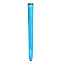 Single TPE material golf club grip shown in various colours including pink, red, blue, white, and black with red, green, or blue heads.