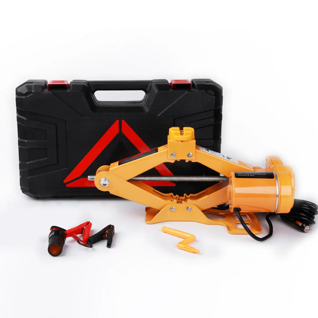 Vehicle-mounted electric hydraulic jack kit with 2-tonne lifting capacity