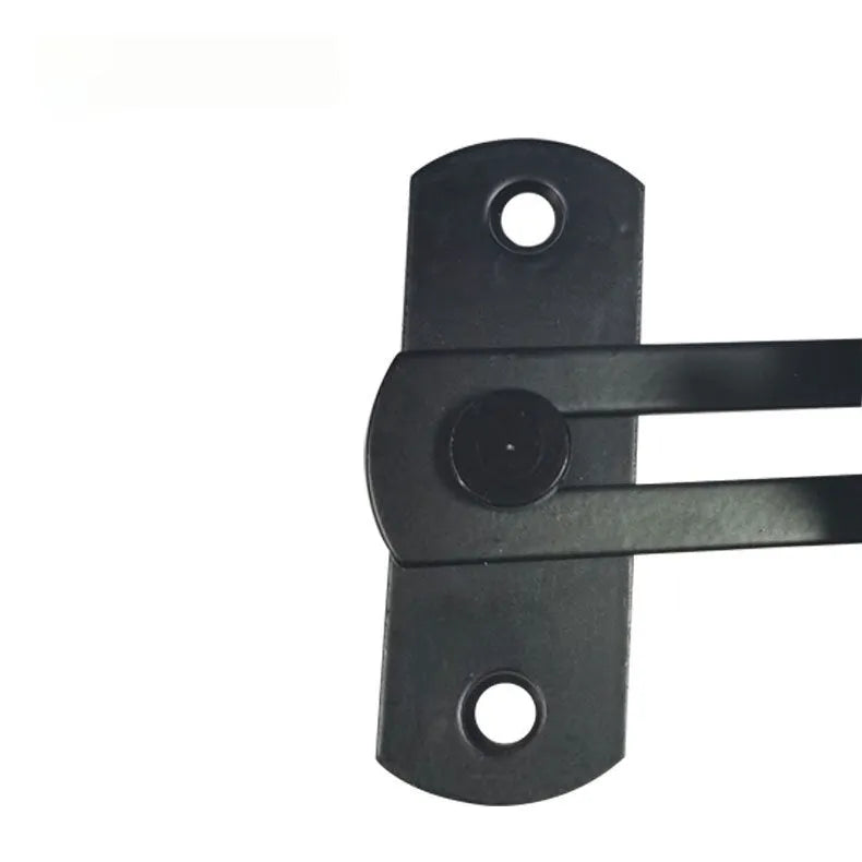 Industrial sliding door hasp lock for barn doors with black carbon steel or stainless steel shackle