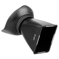 Black camera LCD magnifier with magnetic mount for DSLR and mirrorless cameras