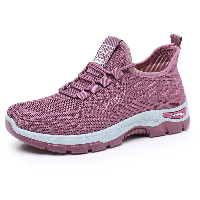 Casual sports sneaker with soft PVC sole in various colours showing low-top design and round toe shape