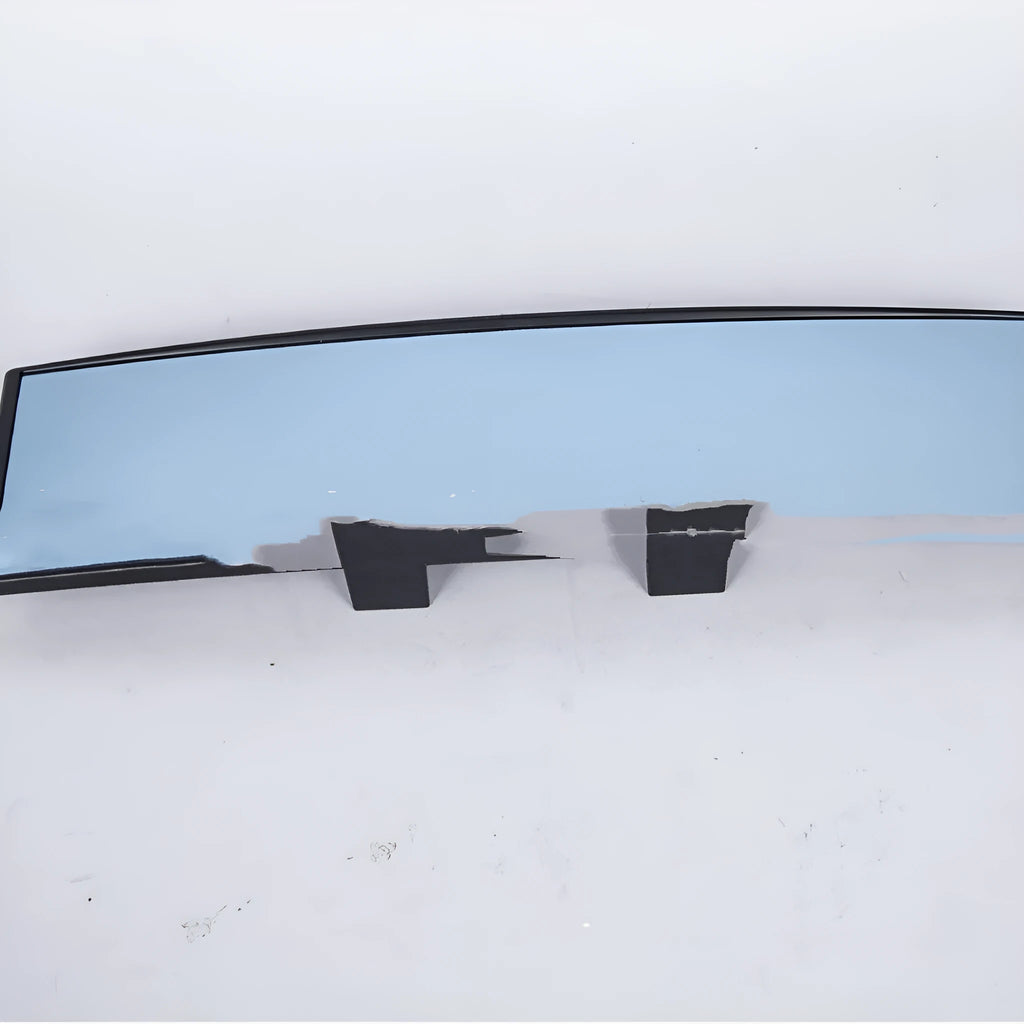 Wide angle curved blue filter rearview mirror with snap clip for car installation