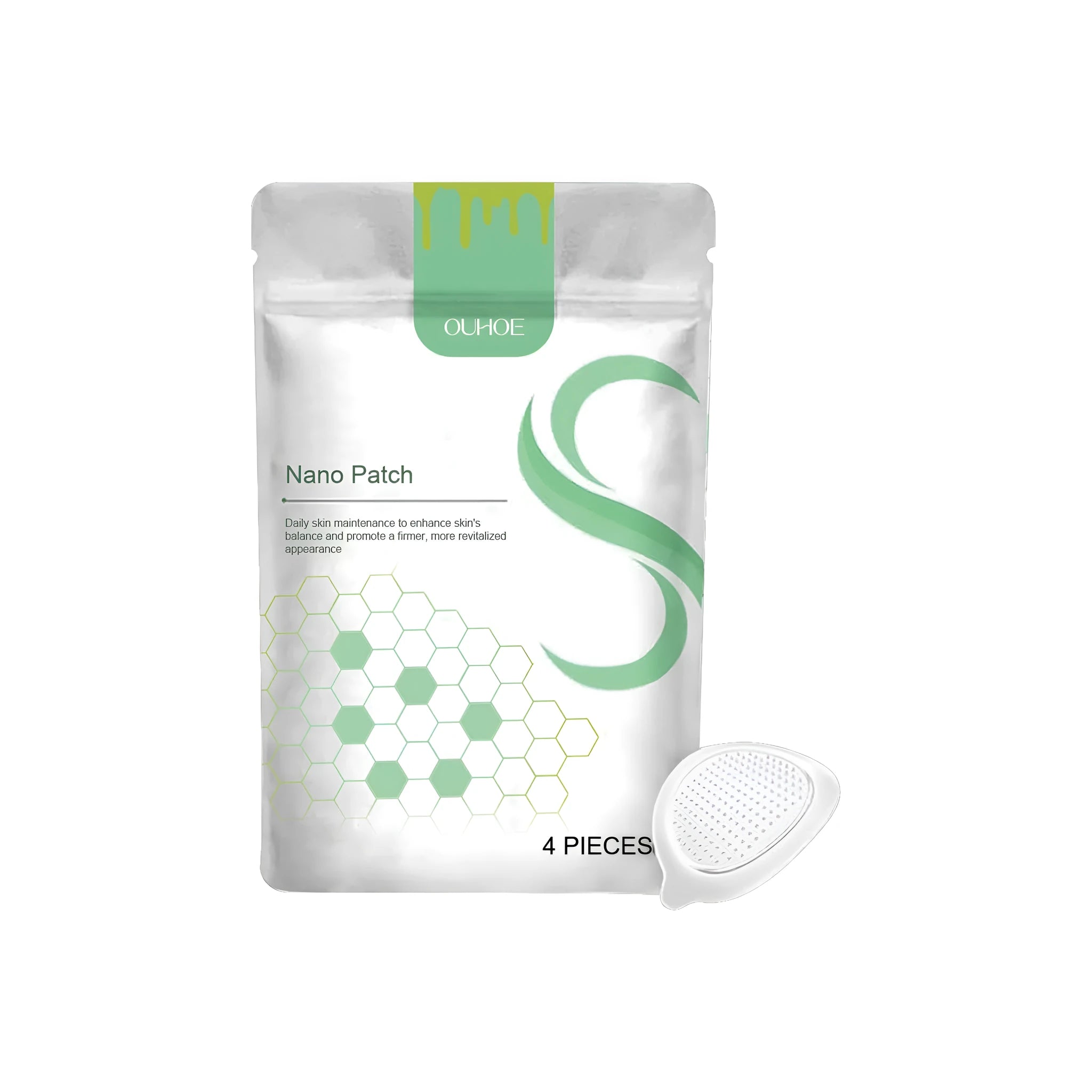 Pack of four micro needle body shaping care patches for cellulite reduction and skin smoothing