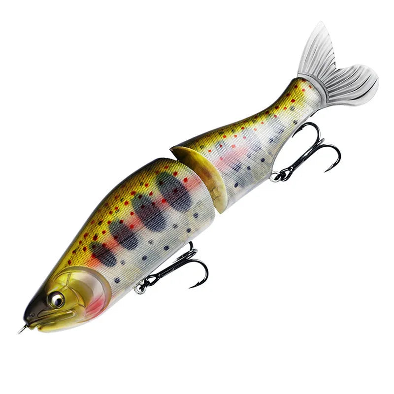 185mm plastic fishing lure for bass with 15 colour variations including natural and bright patterns