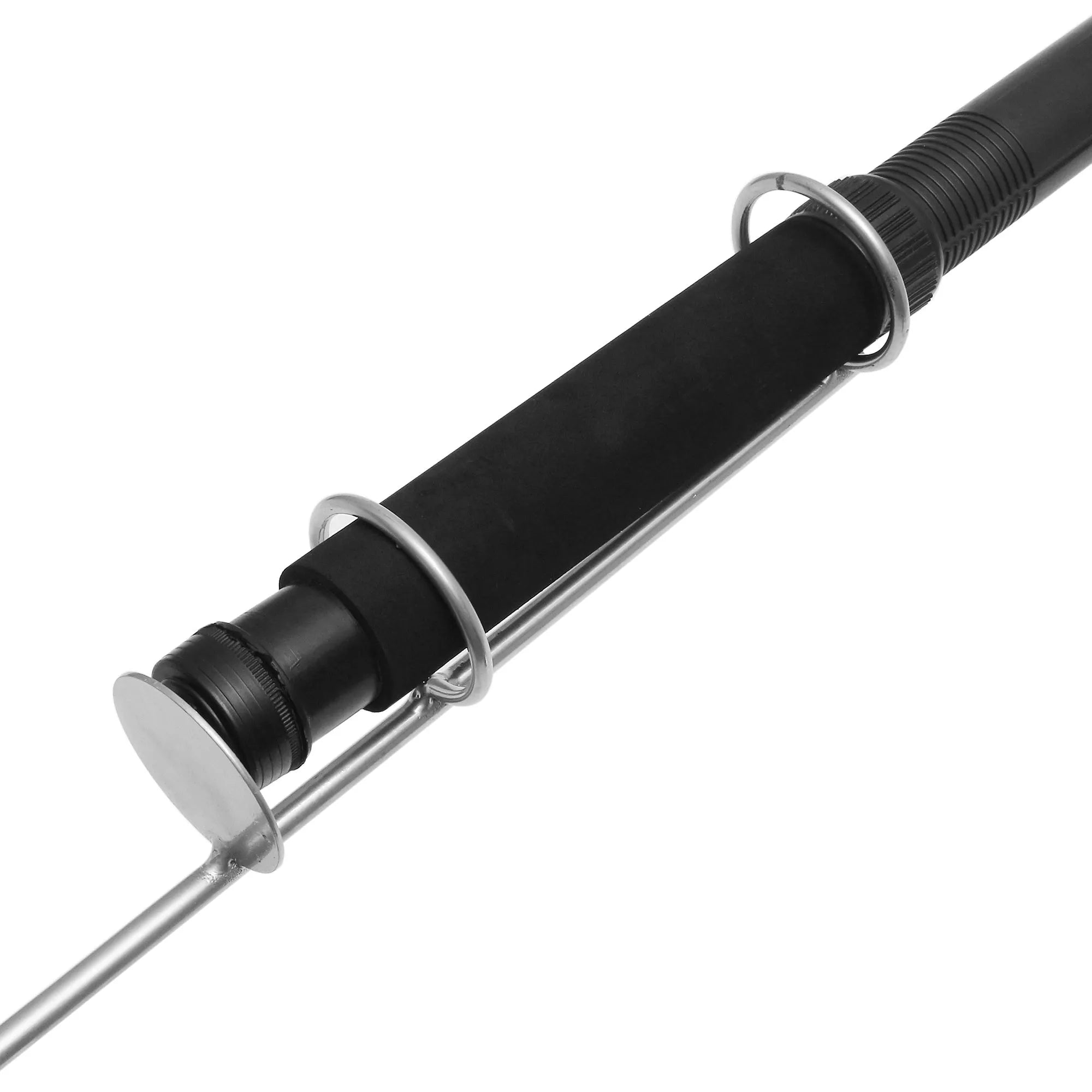 LED fishing rod light with remote controller on 5 metre telescopic pole for outdoor lighting