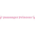 Passenger princess rearview mirror decorative sticker measuring 12.5cm in diameter with colour options including reflective finishes