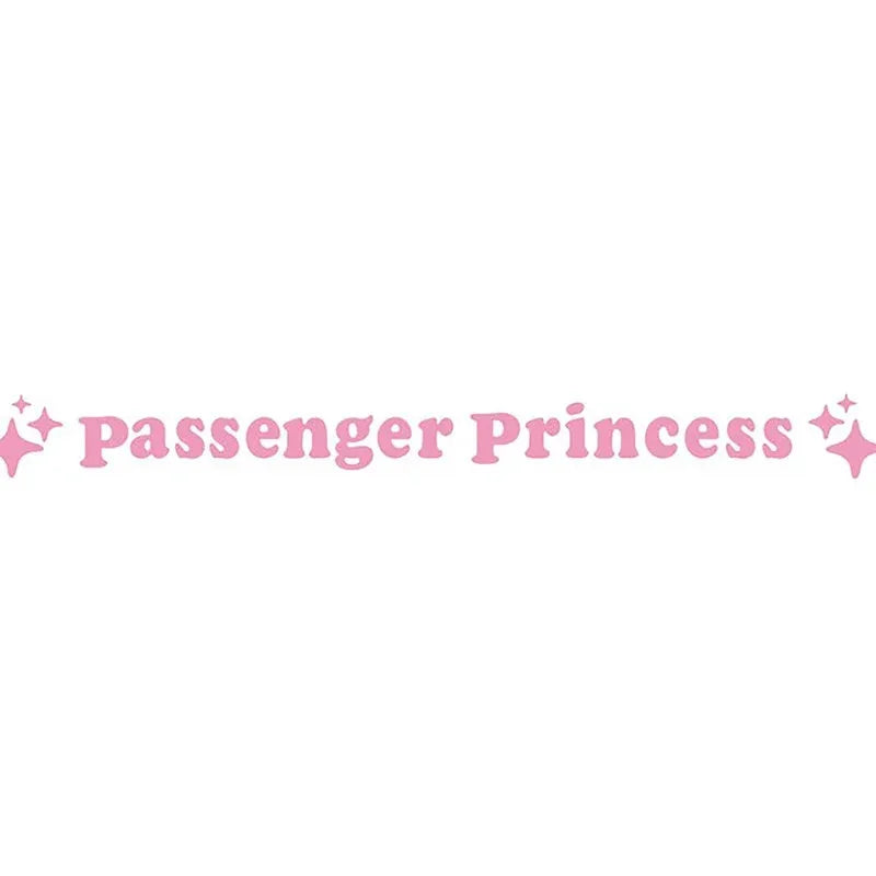Passenger princess rearview mirror decorative sticker measuring 12.5cm in diameter with colour options including reflective finishes