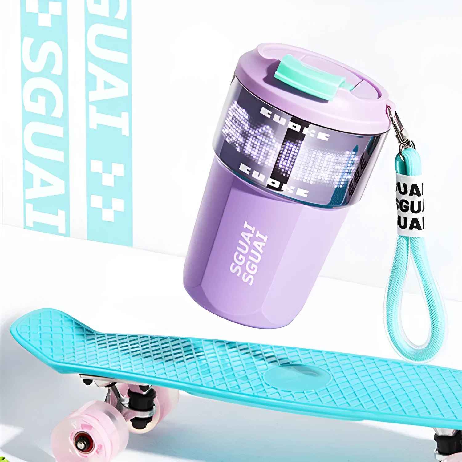 Creative portable stainless steel coffee cup with 50mL capacity in Japanese style, showing colour options