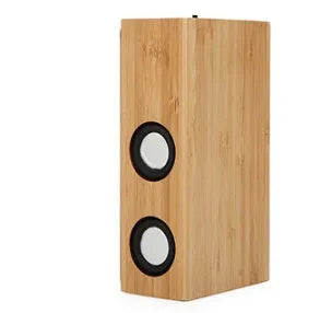 Retro wooden Bluetooth speaker in bamboo, black walnut or sapele wood with wireless connectivity