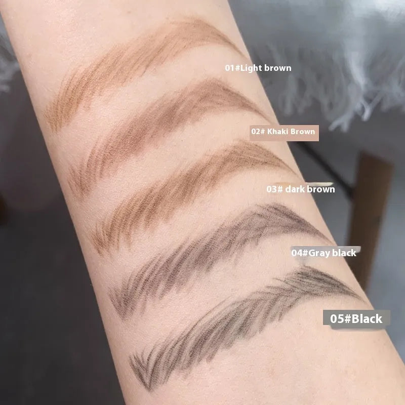 Ultra-fine eyebrow pencil with built-in brush in five colour shades
