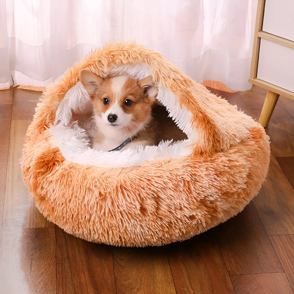 Waterproof cloth dog kennel in semi-enclosed design showing colour options