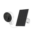 Outdoor solar-powered 1080P monitoring camera with solar panel for continuous battery charging