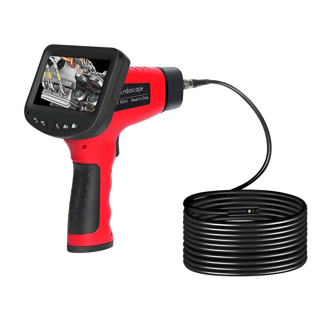 8.5mm dual-lens endoscopic inspection camera with flexible and rigid cable options