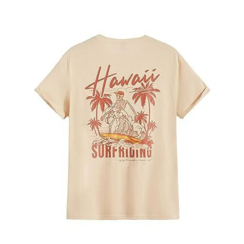 Men's printed streetwear sports t-shirt in polyester flat mop cloth fabric with digital pattern