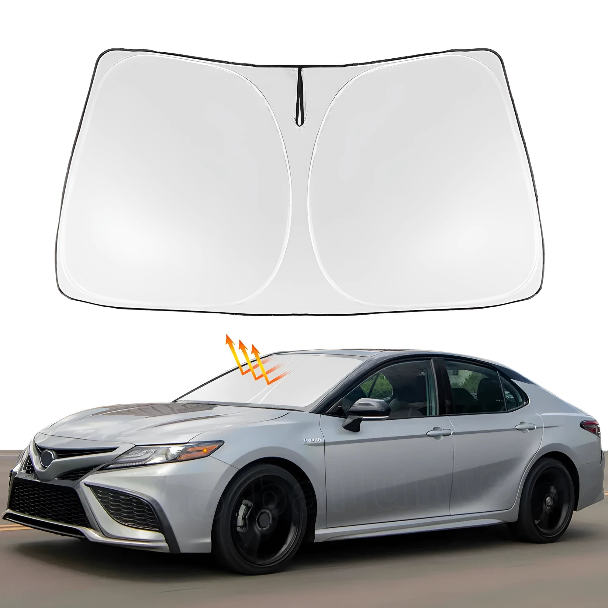 Silver tape car sunshade for NOAH XOVY 90 series windshield