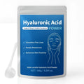 Hyaluronic acid powder supplement in a tub, 150G net content, for DIY skincare.
