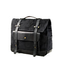 Camel Bag Knight cotton motorcycle helmet messenger bag with rivet details and internal organiser pockets.