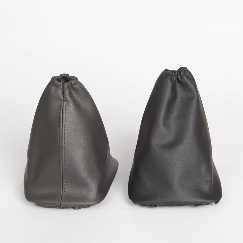 Black leather shift lever dust cover for Toyota Corolla gear stick protection
