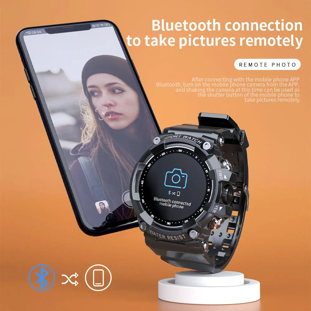 ATTACK 3 IP67 waterproof smart sports watch with round screen and TPU strap