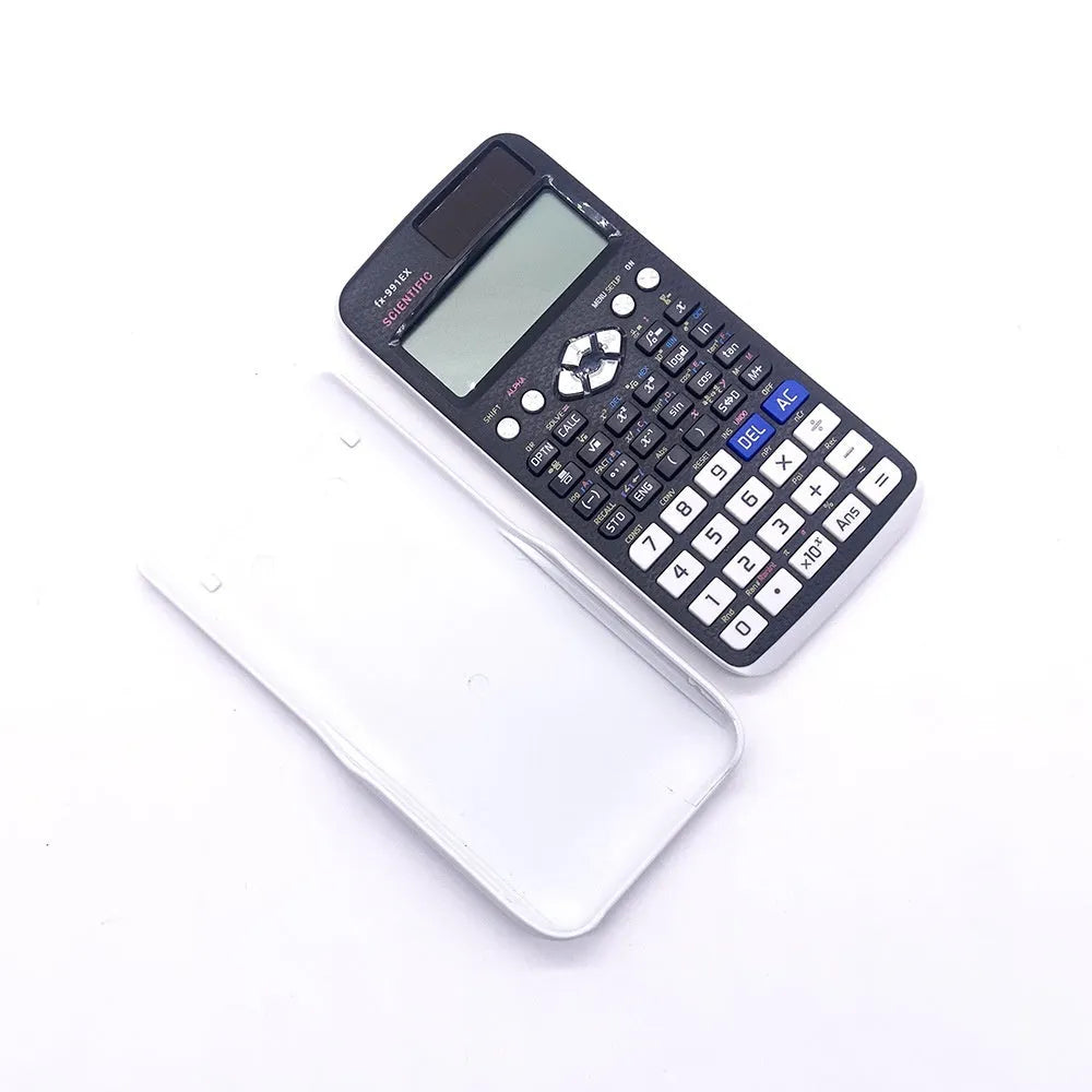 CASIO fx-991EX solar scientific calculator in black, blue, or pink colour options.