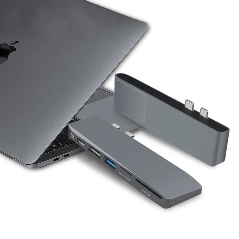 8-in-1 computer card reader conversion head for MacBook Pro with USB-C connection
