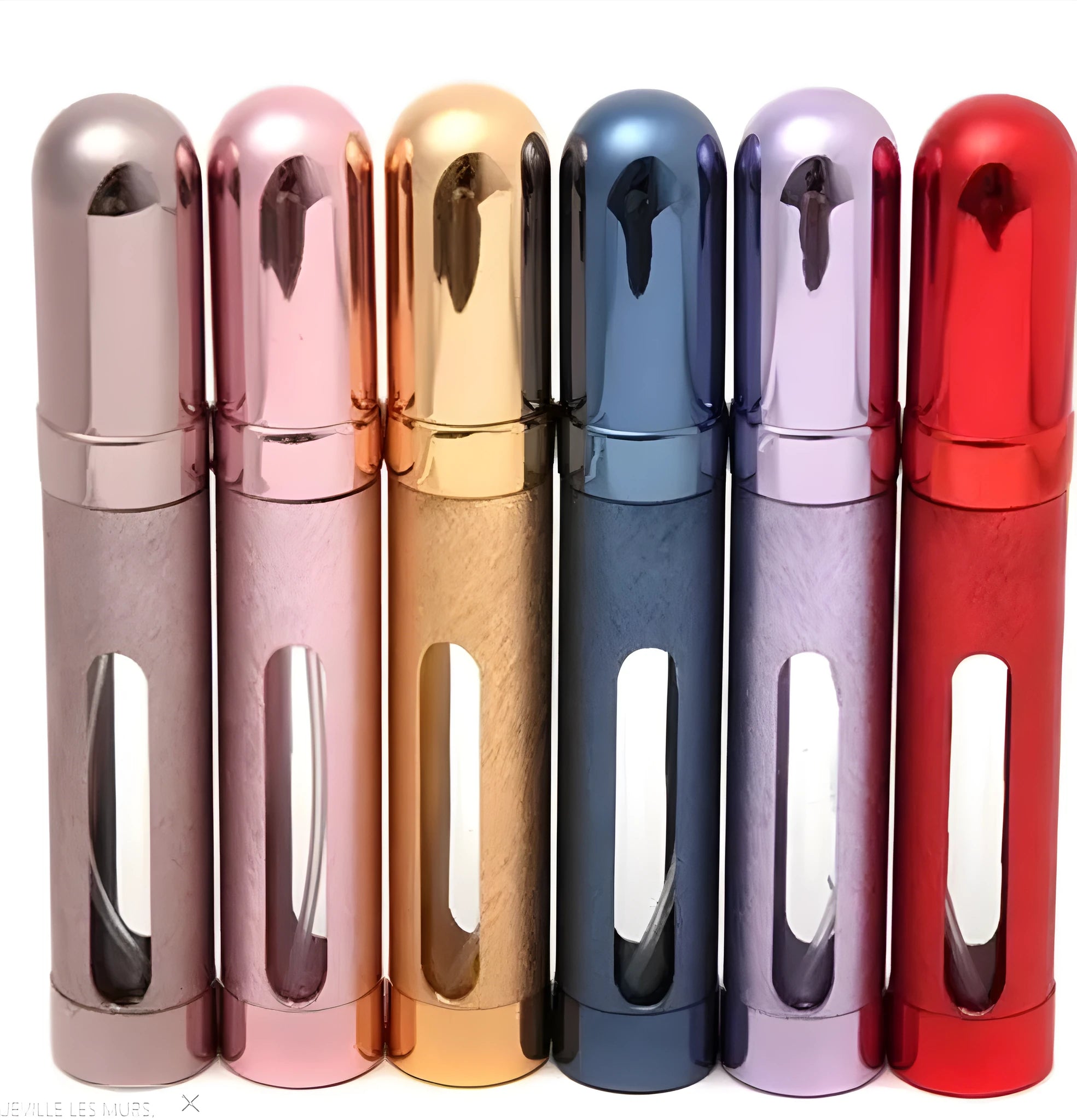 12ml aluminium travel perfume bottle with glass liner in multiple colour options