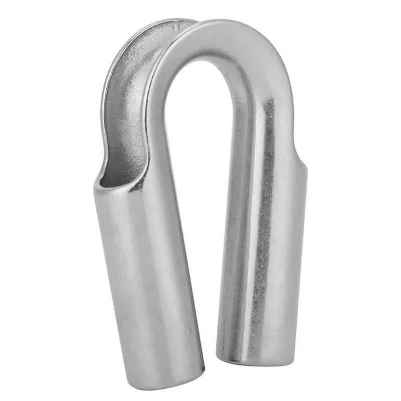 Stainless steel tubular chicken heart ring, a round sleeve ring for industrial fastening.