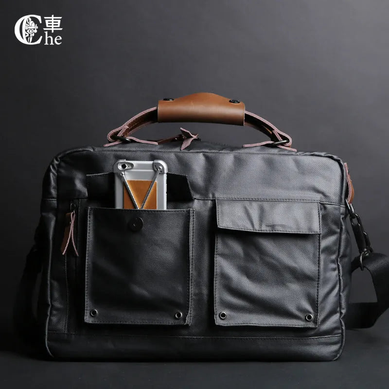 Dpark black single shoulder sling laptop bag for a 14 inch or 15 inch Lenovo computer