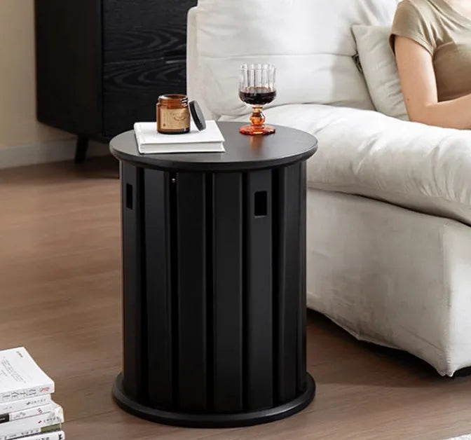 Stackable round metal dining stool in modern simplicity design with four colour options