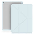 Acrylic Y folding iPad protective case in dark grey with built-in bracket and pen slot