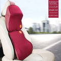 Memory foam car headrest and lumbar support pillow set in multiple colour choices