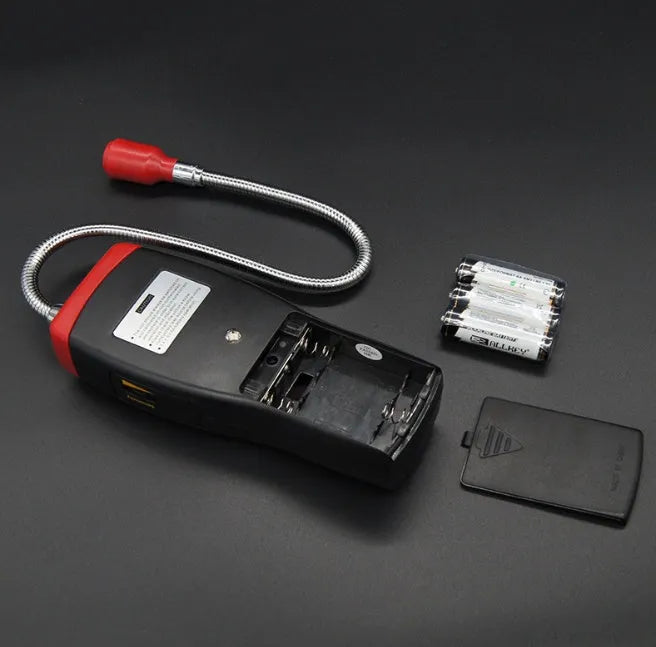 AS8800L portable flammable gas detector with LED indicator lights showing gas concentration levels