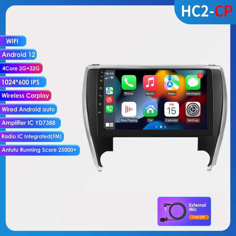 10-inch car navigation and MP5 system for Toyota Camry dashboard installation