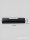 Compact black automatic vacuum sealer machine for household food preservation and document protection