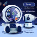 Cartoon astronaut manual pencil sharpener in blue or pink with adjustable blades