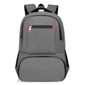 Light grey insulated Oxford cloth backpack with curved shoulder straps and dry-wet separation compartments
