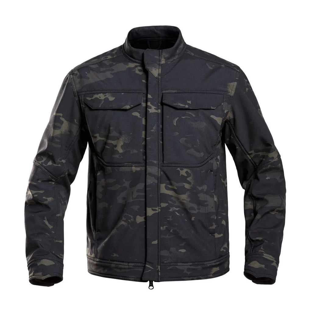 Bone Frog Peak Breaker soft shell jacket in black for mountaineering and camping