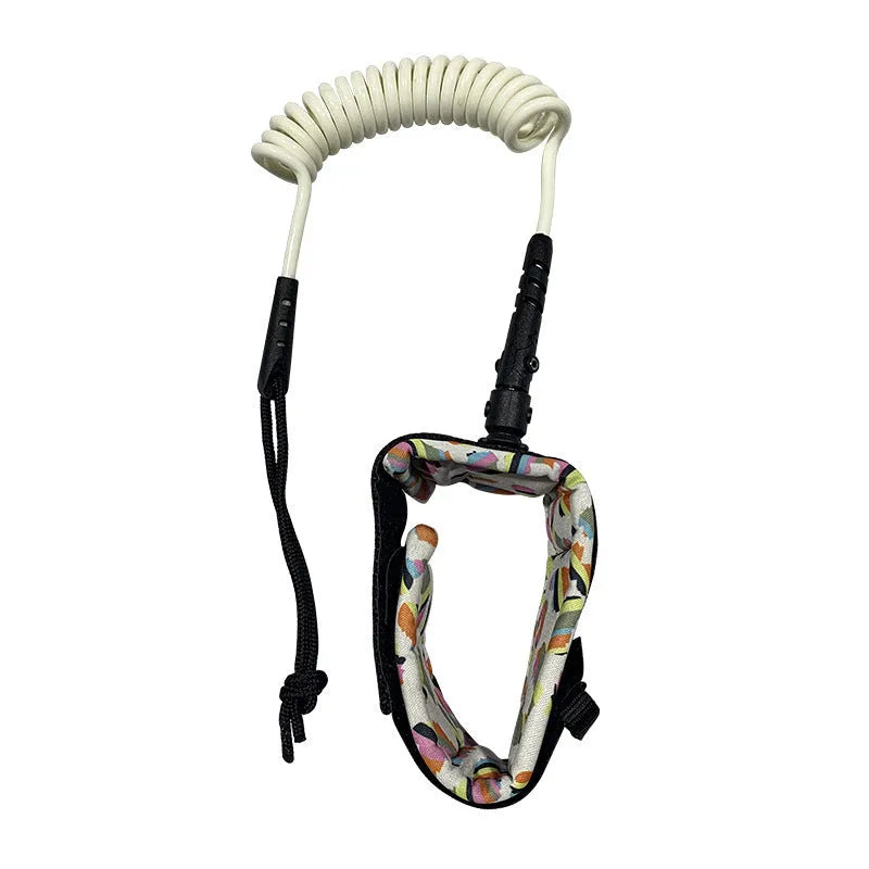 Surfboard hand holding rope for water sports with high elastic 50kg tension construction
