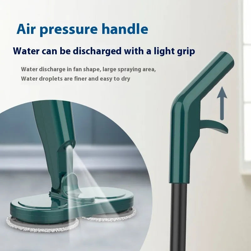Lazy wireless sweeping and mopping machine in S5 Green colour with USB charging port