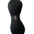Black electric massage bra inner cushion with adhesive chest stickers and three-key control