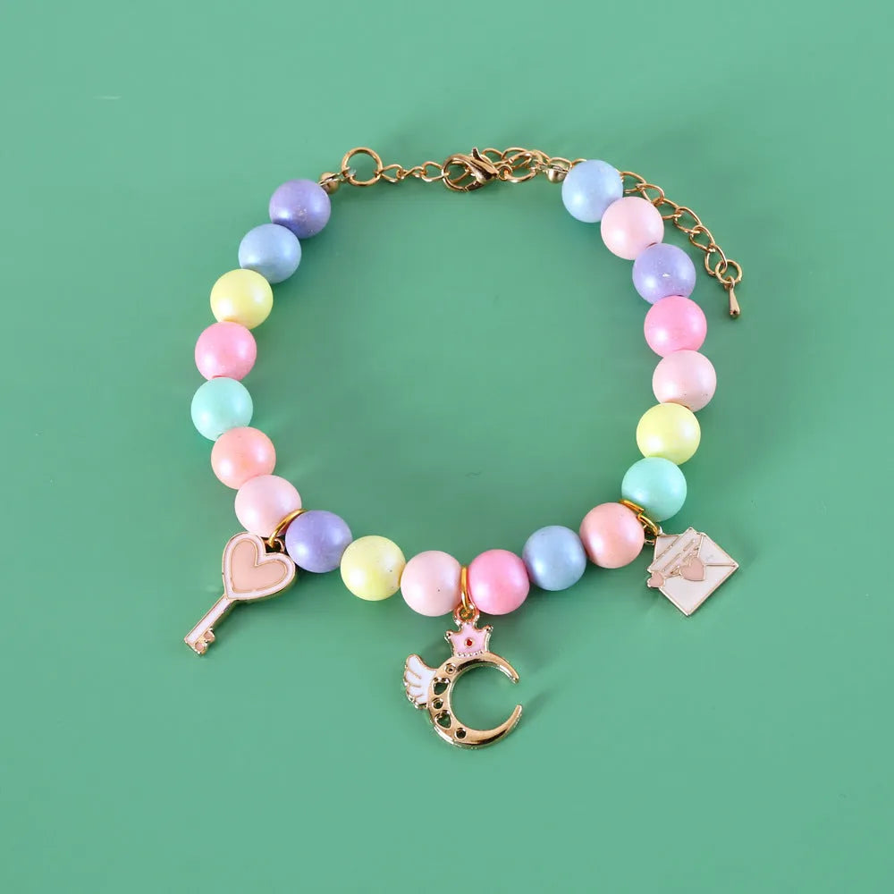 Adjustable pet headdress collar set in macaron colours with three sizing options