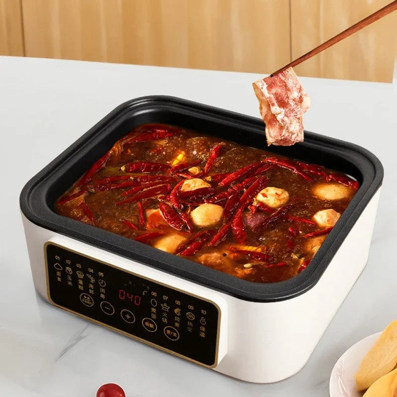 28 litre electric kitchen steamer with stainless steel construction and automatic water measurement